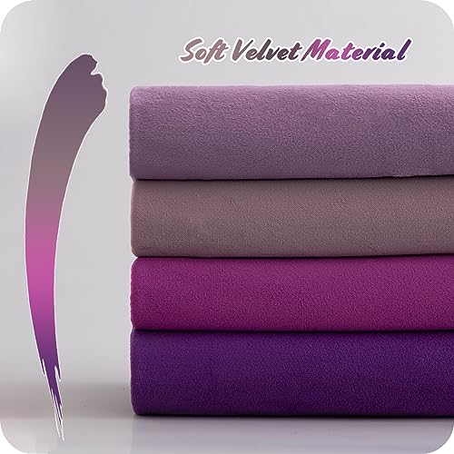 Decorative Throw Pillow Covers Cushion Cases, 12x20 Inch Set of 4 Luxury Soft Velvet Rectangular Couch Pillow Covers for Sofa Bedroom Car Home Decor