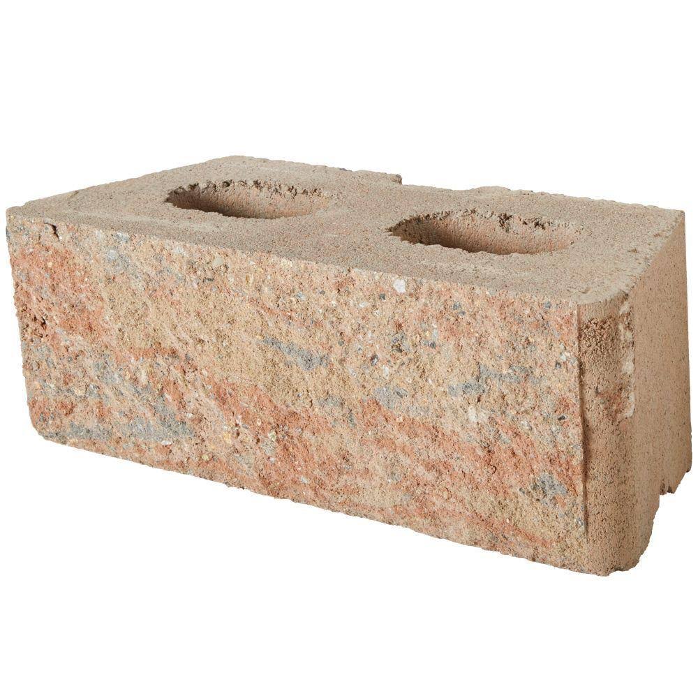 Pavestone Rockwall Large 6 in. x 17.5 in. x 7 in. Palomino Concrete Retaining Wall Block (
