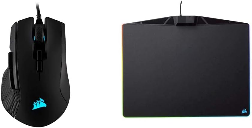 Corsair Ironclaw RGB - FPS and MOBA Gaming Mouse - 18,000 DPI Optical Sensor - Backlit RGB LED, Black
