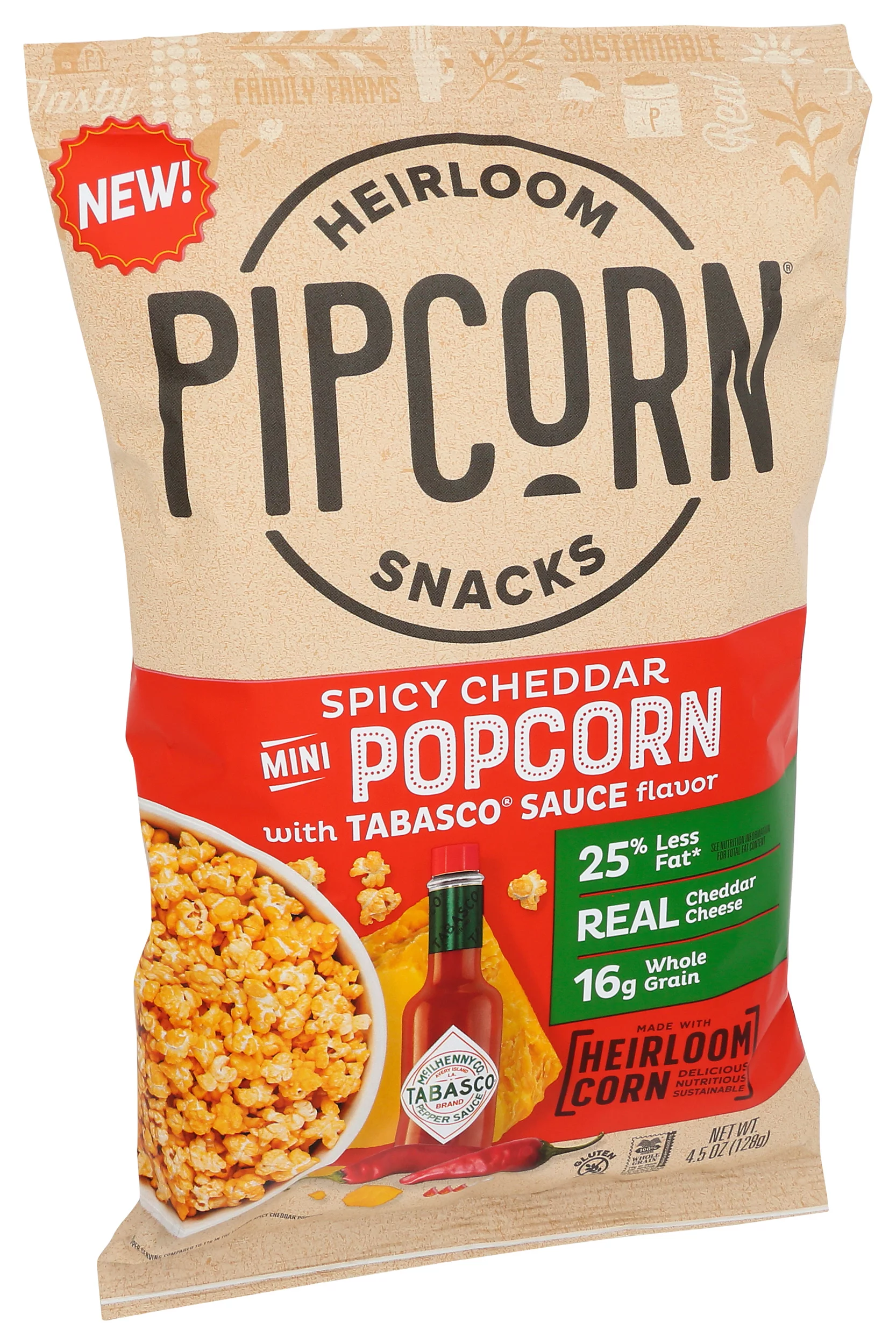 Pipcorn Heirloom Snacks® Pipcorn Heirloom Mini Popcorn 4.5 Ounce Pack Of 12