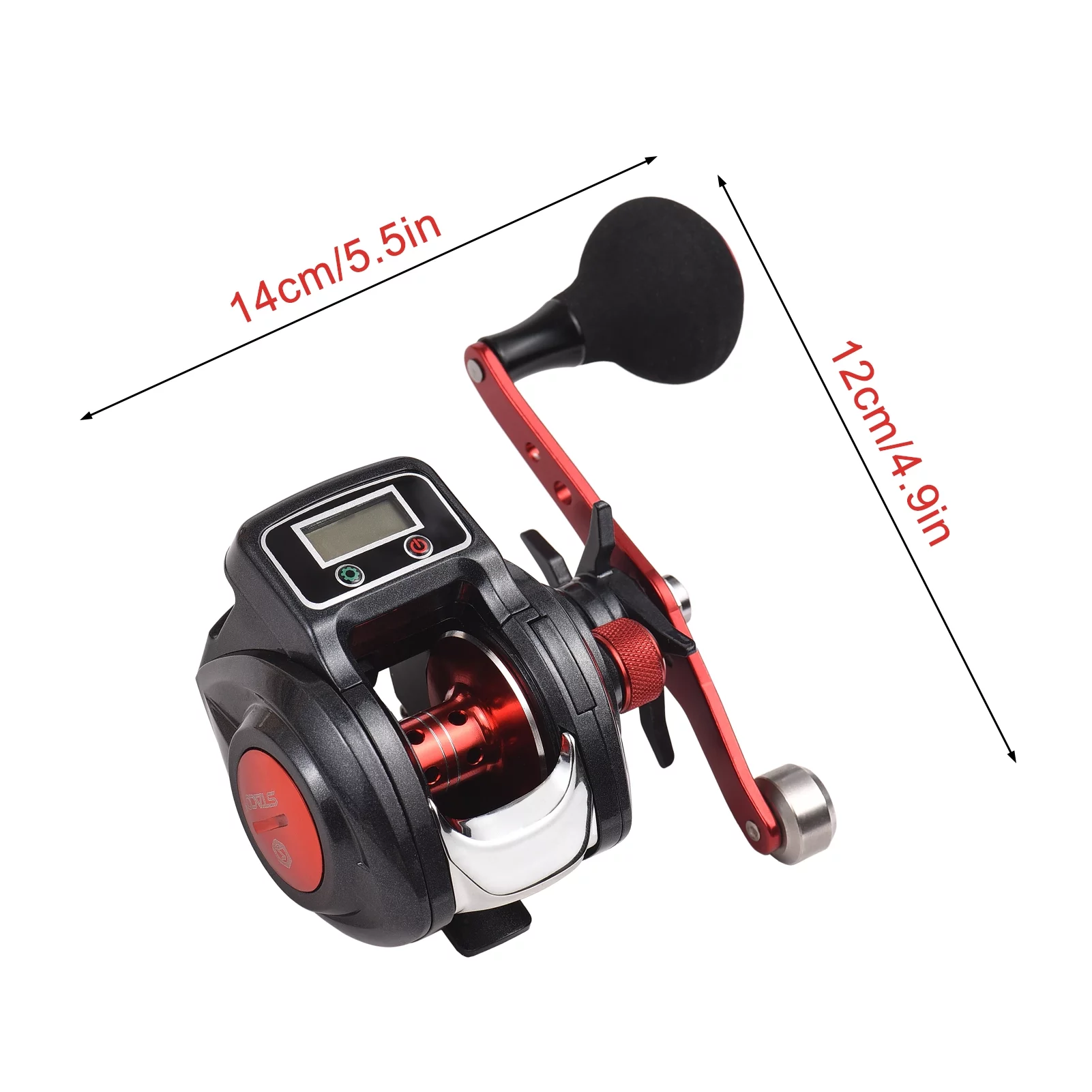 Fishing Reel Line Counter Reel 16+1 Ball Bearings Left/Right Ice Fishing Reel 6.3:1 Gear Ratio