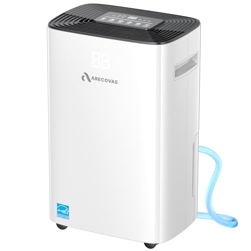 Dehumidifier for Basement, 52 Pints Dehumidifiers for Bedroom Bathroom Large Room Home, 4500 Sq.Ft Dehumidifier with Drain Hose, 2025 Energy Star Certificate, Humidity Control, 24H-Timer, Auto Defrost