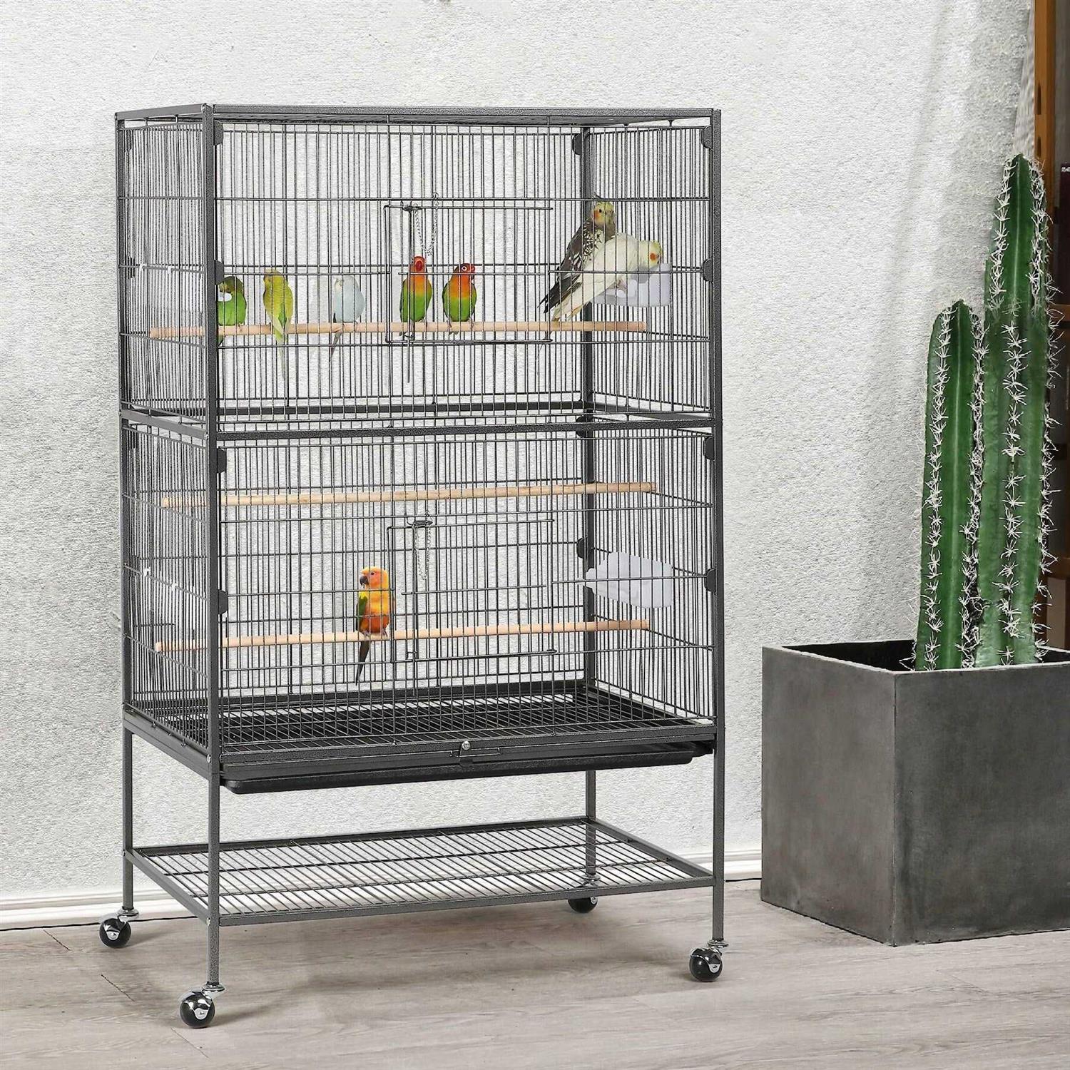 Yaheetech 52-in Rolling Bird Cage - Pet Supplies online store