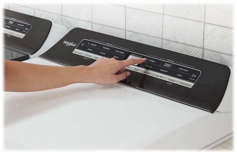 Whirlpool WGD7120HW 7.4 Cu. ft. Smart Capable Top Load Gas Dryer White