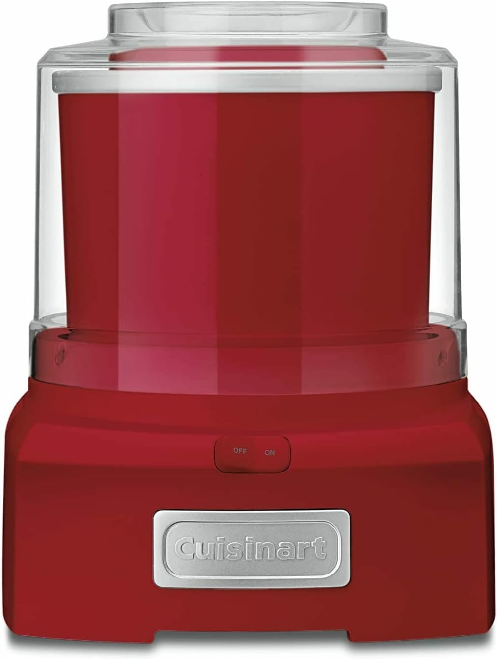 Cuisinart ICE-21RP1 1.5-Quart Frozen Yogurt, Ice Cream and Sorbet Maker, Double Insulated Freezer Bowl elminates the need for Ice and Makes Frozen Treats in 20 Minutes or Less, Red