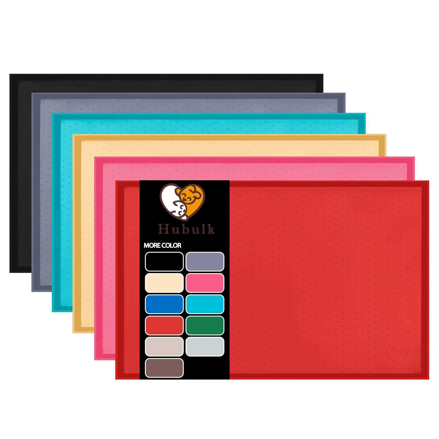 Hubulk Dog Feeding Mat,Silicone Pet Food and Water Bowl Placemat,Dishwasher - Pet Supplies online store