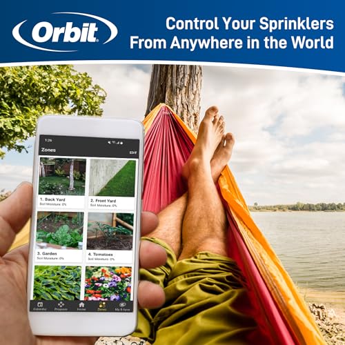 Orbit 57915 B-hyve 4-Zone Smart Sprinkler Controller, Gray - Radiant Selections