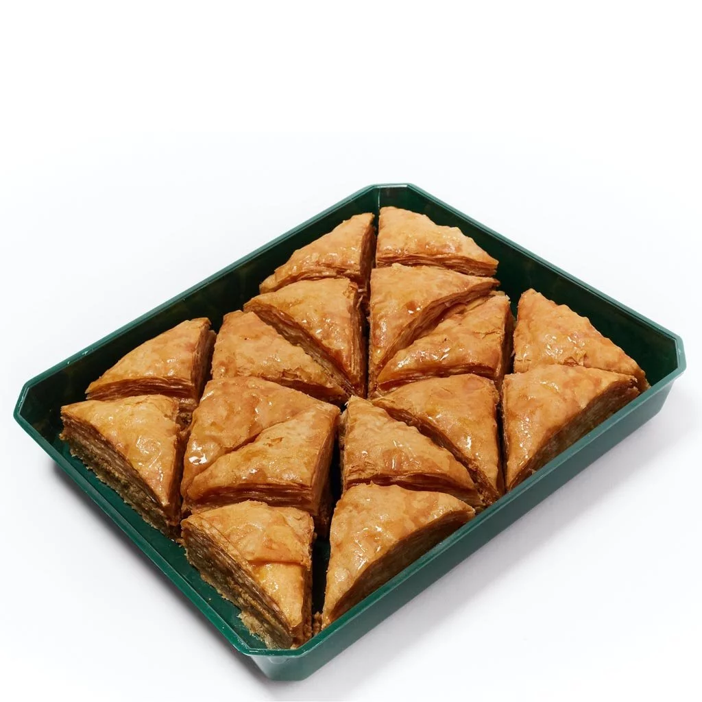 Cedar Pastries 16pc Grab N' Go Traditional Triangle Baklavas - Kosher & Halal Turkish Premium Dessert Treats