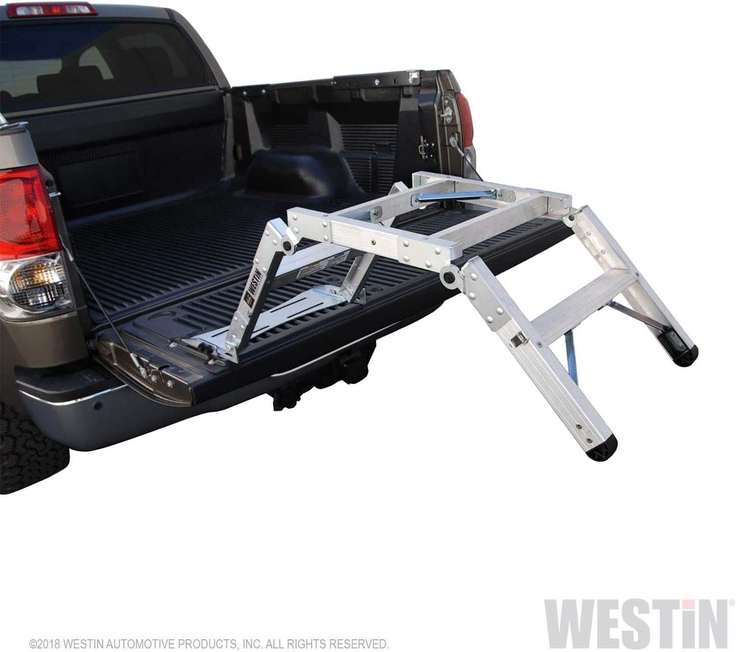 Westin 10-3000 Truck-Pal Tailgate Ladder,Silver