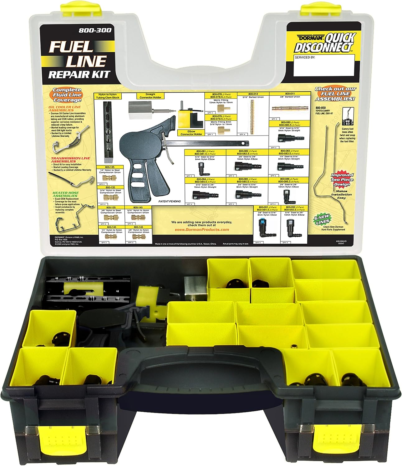 Dorman 800-300 Nylon Fuel Line Repair Kit, 104 Piece