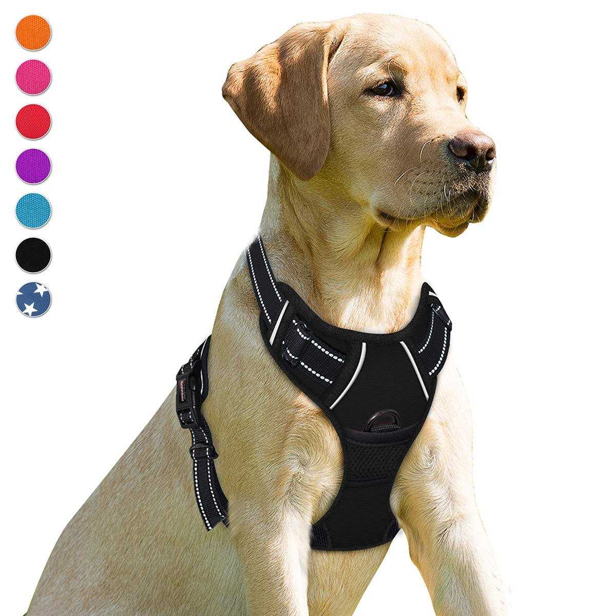 Barkbay No Pull Dog Harness Front Clip Heavy Duty Reflective Easy Control Handle for Large Dog Walking - Pet Supplies online store