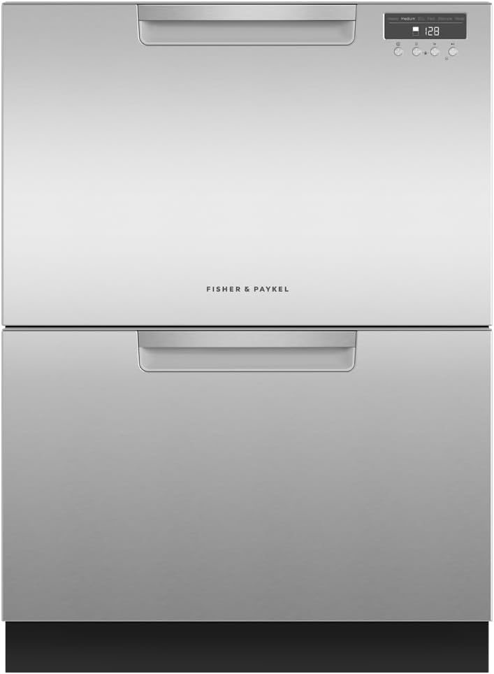 Fisher Paykel DD24DAX9N 24 Inch Drawers Full Console Dishwasher with 6 Wash Cycles, 14 Place Settings, Quick Wash, in Stainless Steel