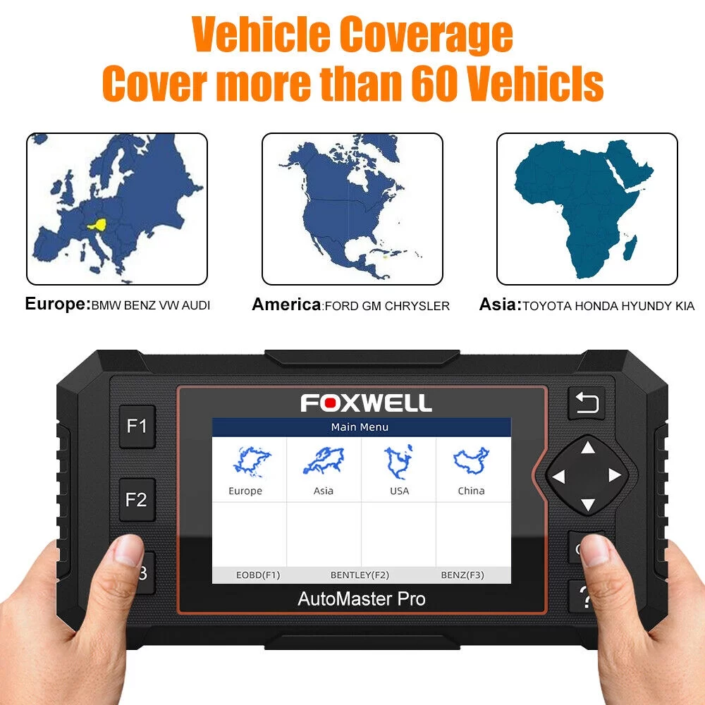 Foxwell NT644 Elite OBD2 Car Diagnostic Scanner Full System Code Reader ABS Bleeding DPF SAS TPMS Maintenance Service Scan Tool