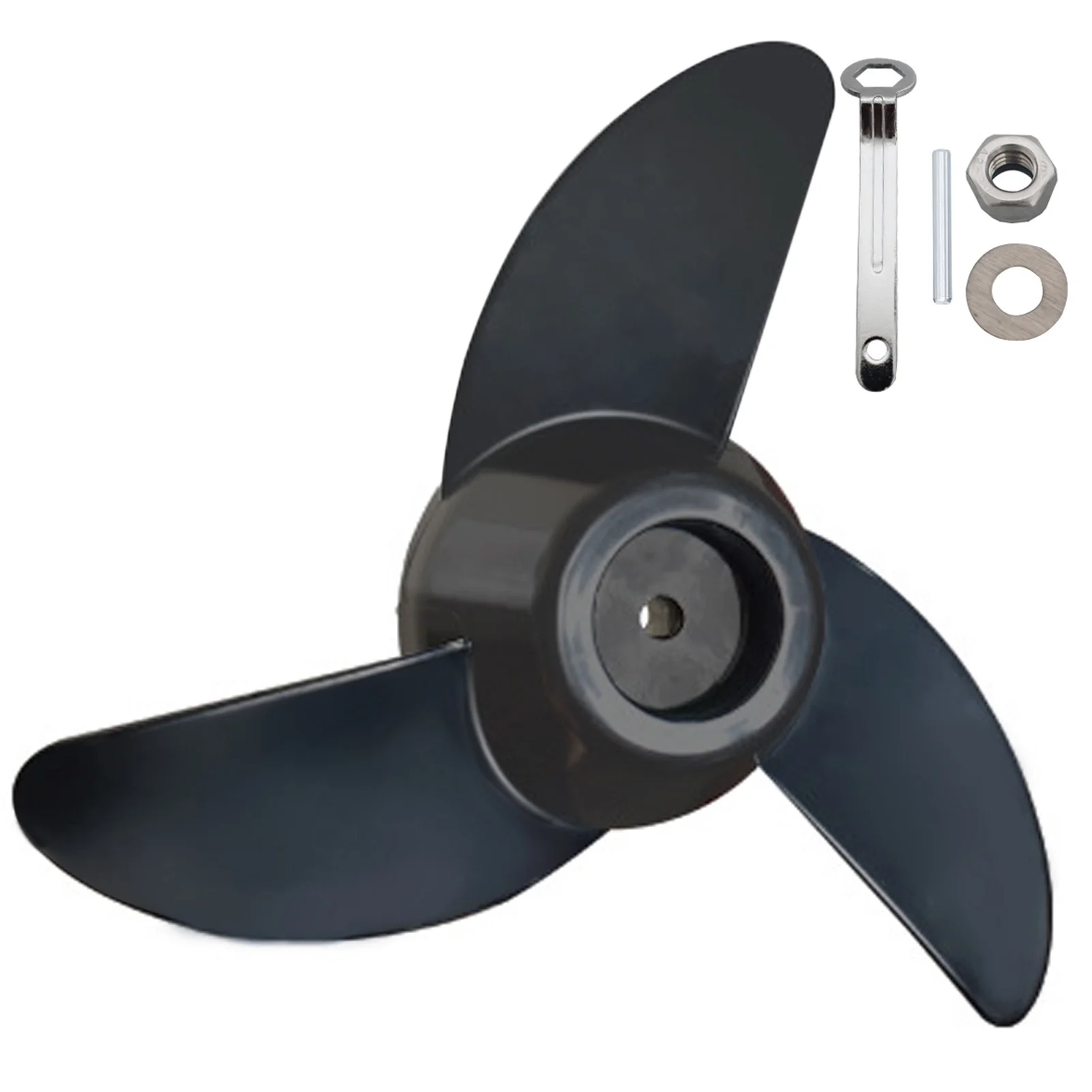 Carevas Electric Outboard Motor Propeller Boat Propeller Kit for Marine Boat