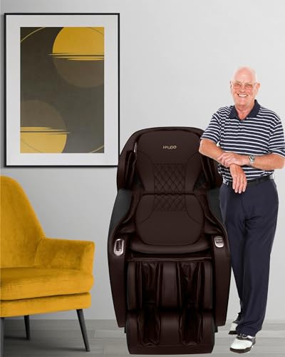 2024 4D Massage Chair Full Body | Zero Gravity Shiatsu Massage Chairs Recliner with AI Voice with Heated SL Track Bluetooth Speaker Airbag Yoga Stretch, Foot Roller Auto Legrest (Beige)