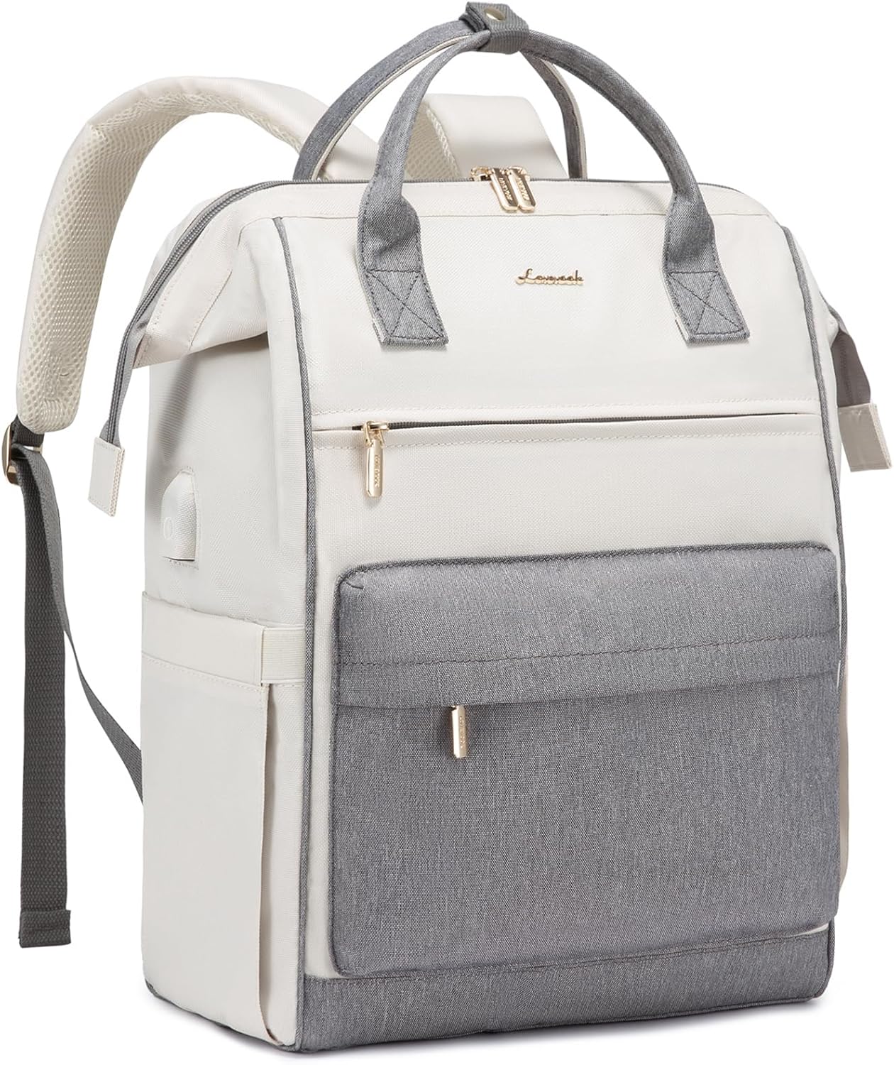 LOVEVOOK Laptop Backpack Purse for Women Waterproof Teacher Nurse Bag, 17.3 Inch Work Laptop Bag with USB Port, Business Travel Computer Backpack