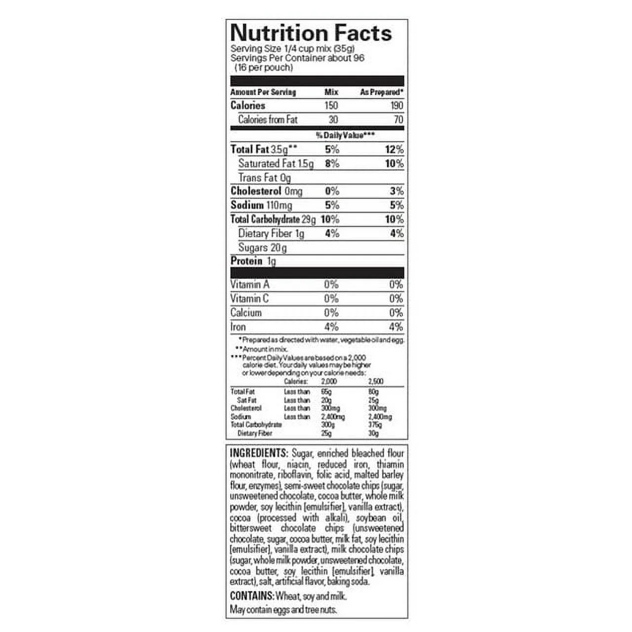 Ghirardelli Triple Chocolate Premium Brownie Mix, 6-Count