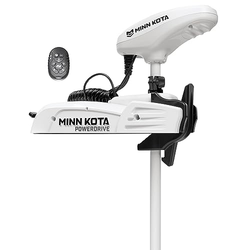 Minn Kota Riptide PowerDrive Bow-Mount Electric Trolling Motor with Micro Remote, 70 Lb. Thrust, 54 in. Shaft, Saltwater