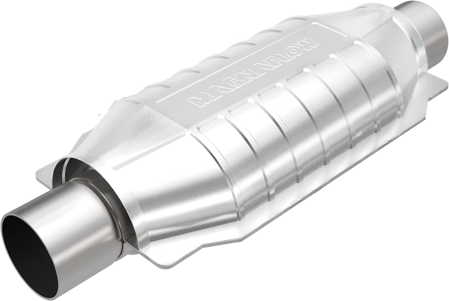 MagnaFlow Universal Catalytic Converter Standard Grade Federal/EPA Compliant 94009 - Stainless Steel 3in Inlet/Outlet Diameter, 16in Overall Length, No O2 Sensor - Standard Grade Replacement