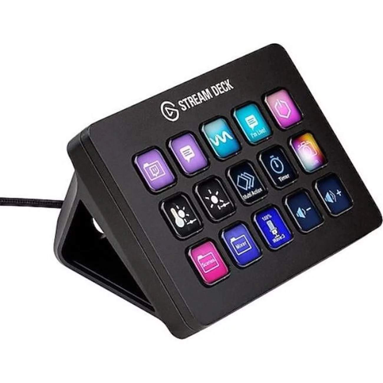 Corsair - Elgato Stream Deck MK.2 with 15 Customizable LCD Keys Tactile Control Interface - 10GBA9901 - Radiant Selections