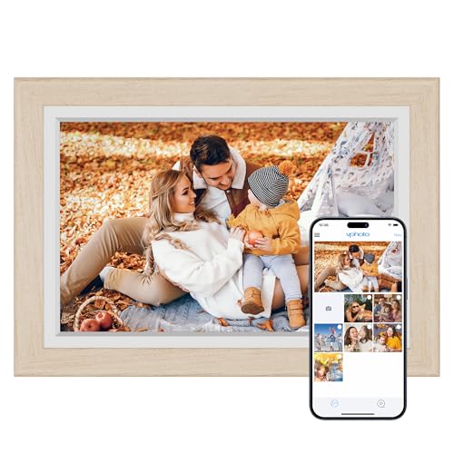 Dragon Touch 10.1'' WIFI Digital Picture Frame - 1280*800 HD IPS Touch Screen Digital Photo Frame Display, Auto-Rotate, Share Photos/Videos Instantly via Free App Best Gifts for Birthday, Wedding, Mom