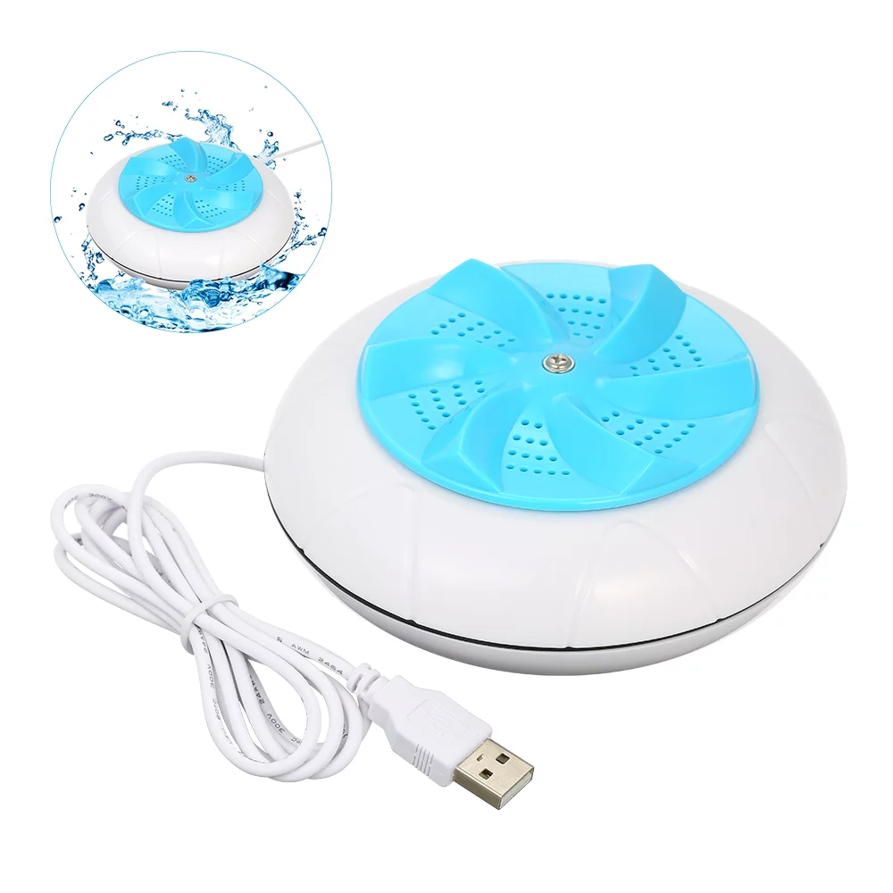Portable Washing Machine 1 kg Laundry Quantity  Rotating Washer with USB Cable for Travel Home Business Trip