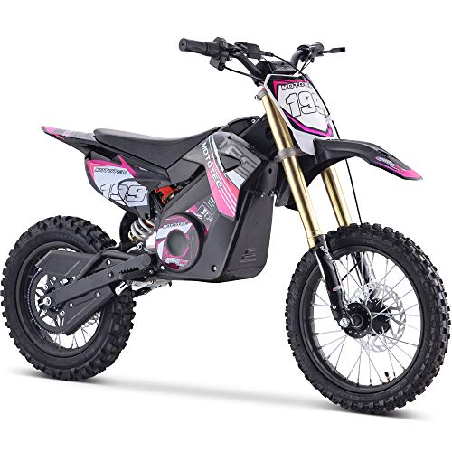 MotoTec 48v Pro Electric Dirt Bike 1800w Lithium Pink