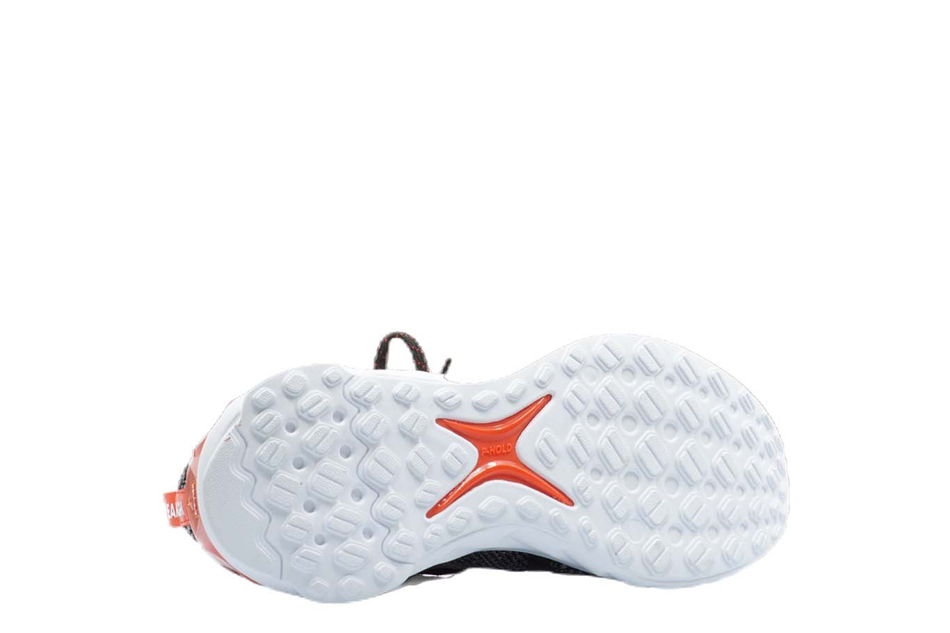 [E92577] Mens Peak Taichi 1.0 Plus Black Melange Grey Running Shoes - 7