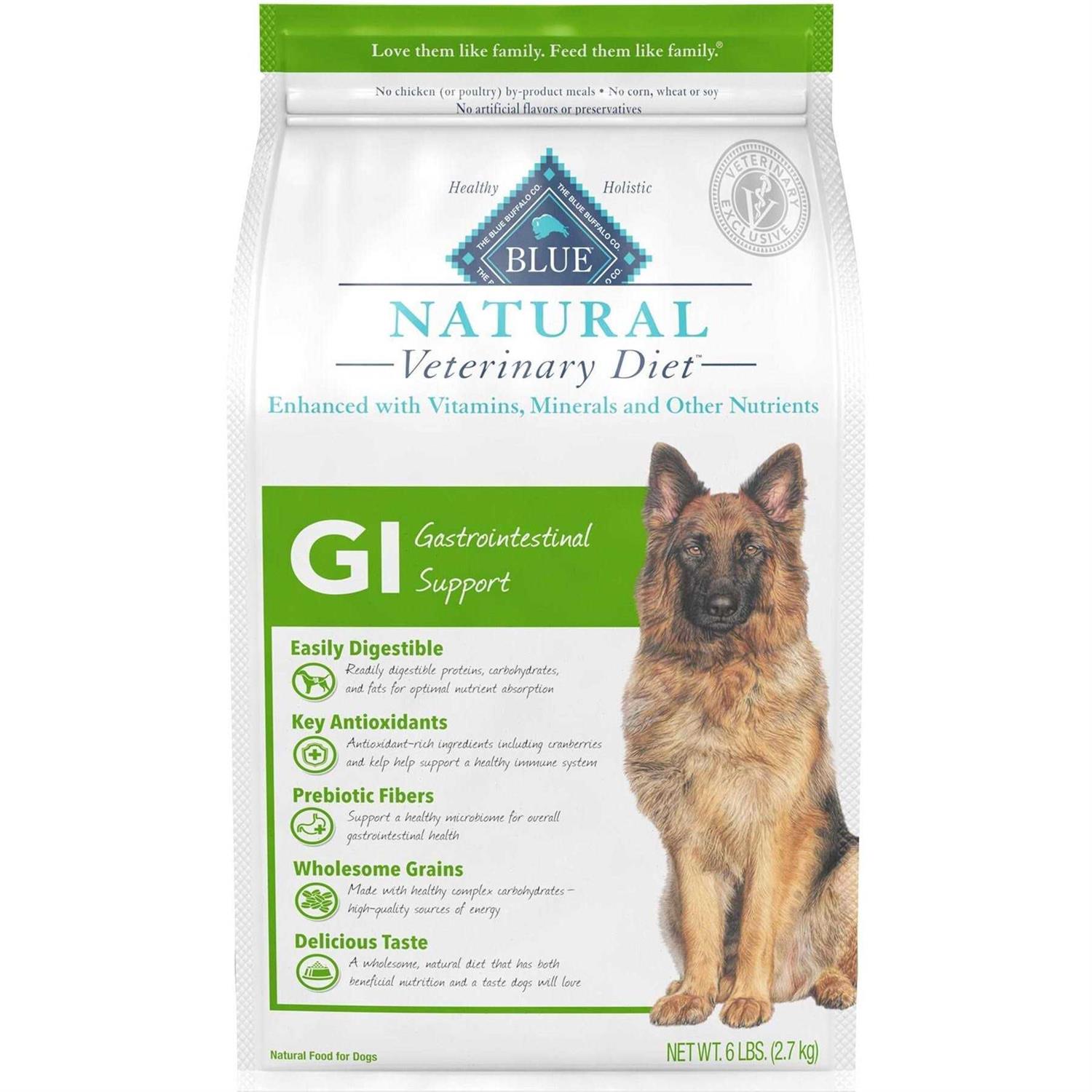 Blue Buffalo Natural Veterinary Diet GI Gastrointestinal Support Dry Dog Food - Pet Supplies online store