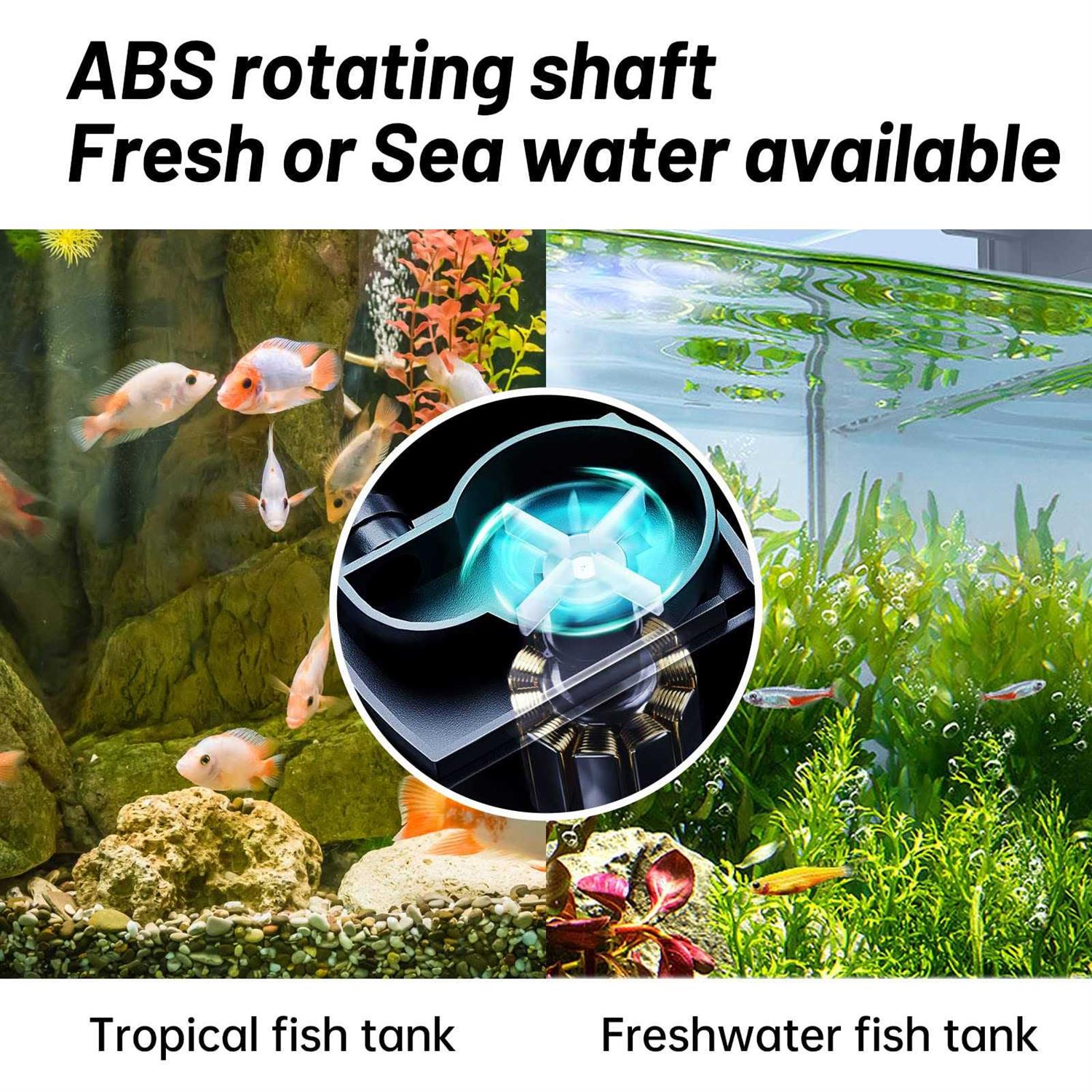 CHERLAM Aquarium Surface Protein Skimmer,3W Fish Tank Protein Skimmer,3 in 1 Aquarium Oil Skimmer for Sea and Fresh Water - Pet Supplies online store