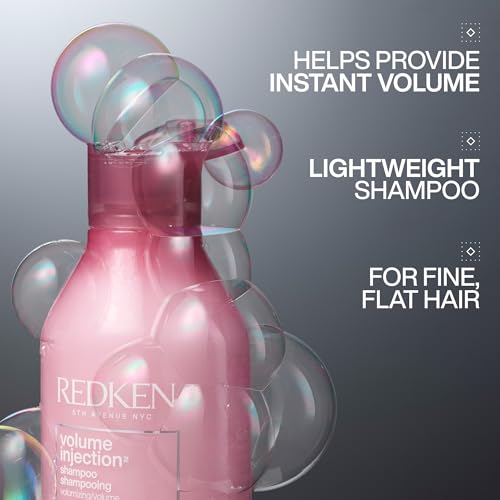 REDKEN Volume Injection Shampoo & Conditioner Set | For Fine Hair | Adding Lift & Body | Paraben Free