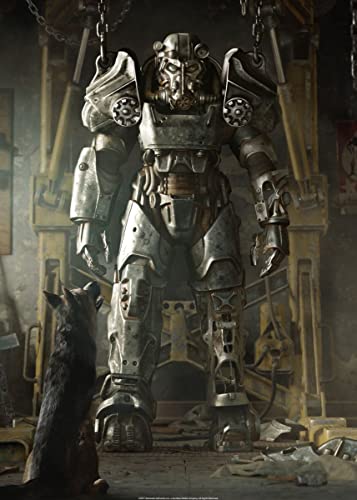 Displate Fallout Metal Poster Fallout Decor Fallout Poster Fallout Merch Fallout Wall Poster Fallout Art Fallout 4 Key Art - Power Armor Poster - Size M - 17.7x12.6 inch