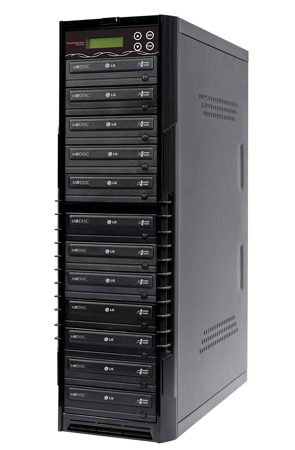 Bestduplicator BD-LG-11T 11 Target 24x SATA DVD Duplicator with Built-In LG Burner (1 to 11)