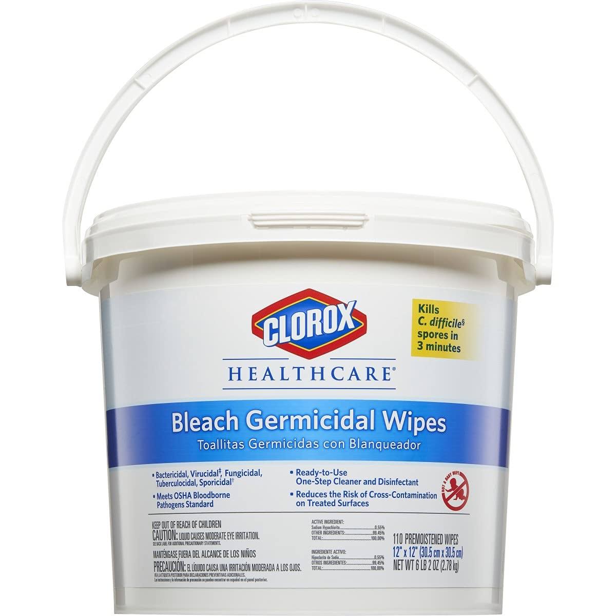 Clorox Healthcare Bleach Germicidal Wipes