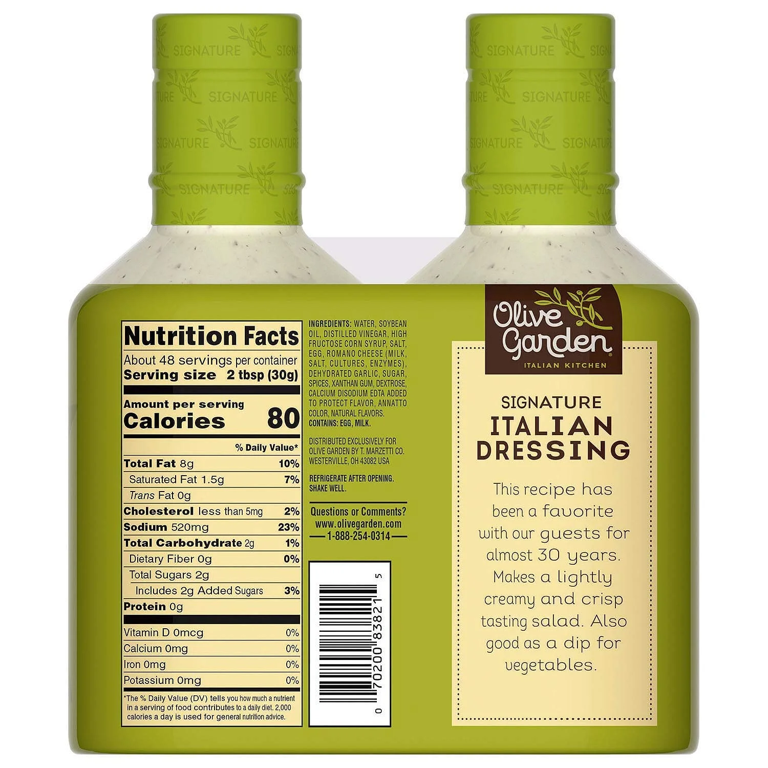 Olive Garden Signature Italian Dressing (24 Ounce bottle, 2 Count)