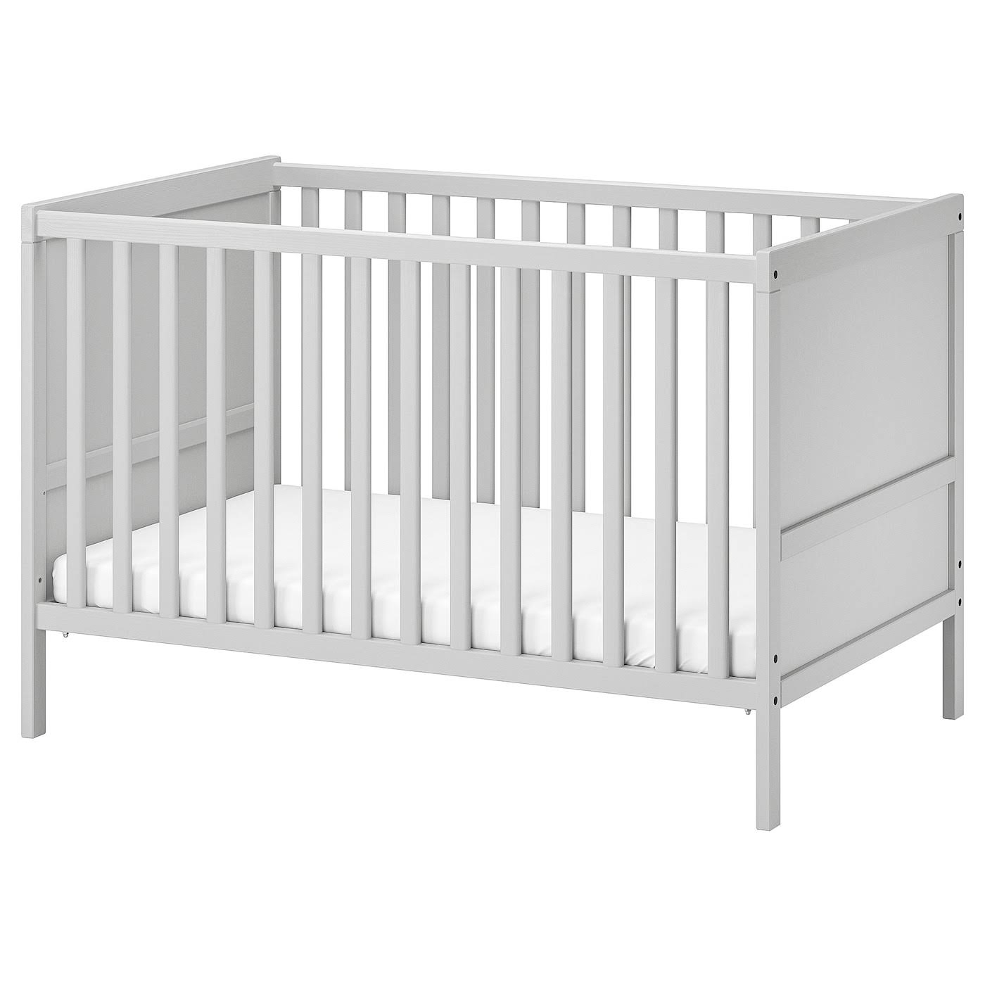 IKEA - SUNDVIK Crib, Gray, 27 1/2x52