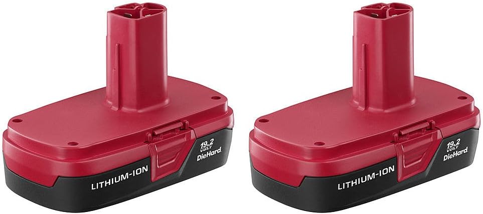 Craftsman C3 19.2 Volt Lithium Ion Battery (2 Pack) - Bulk Packaged