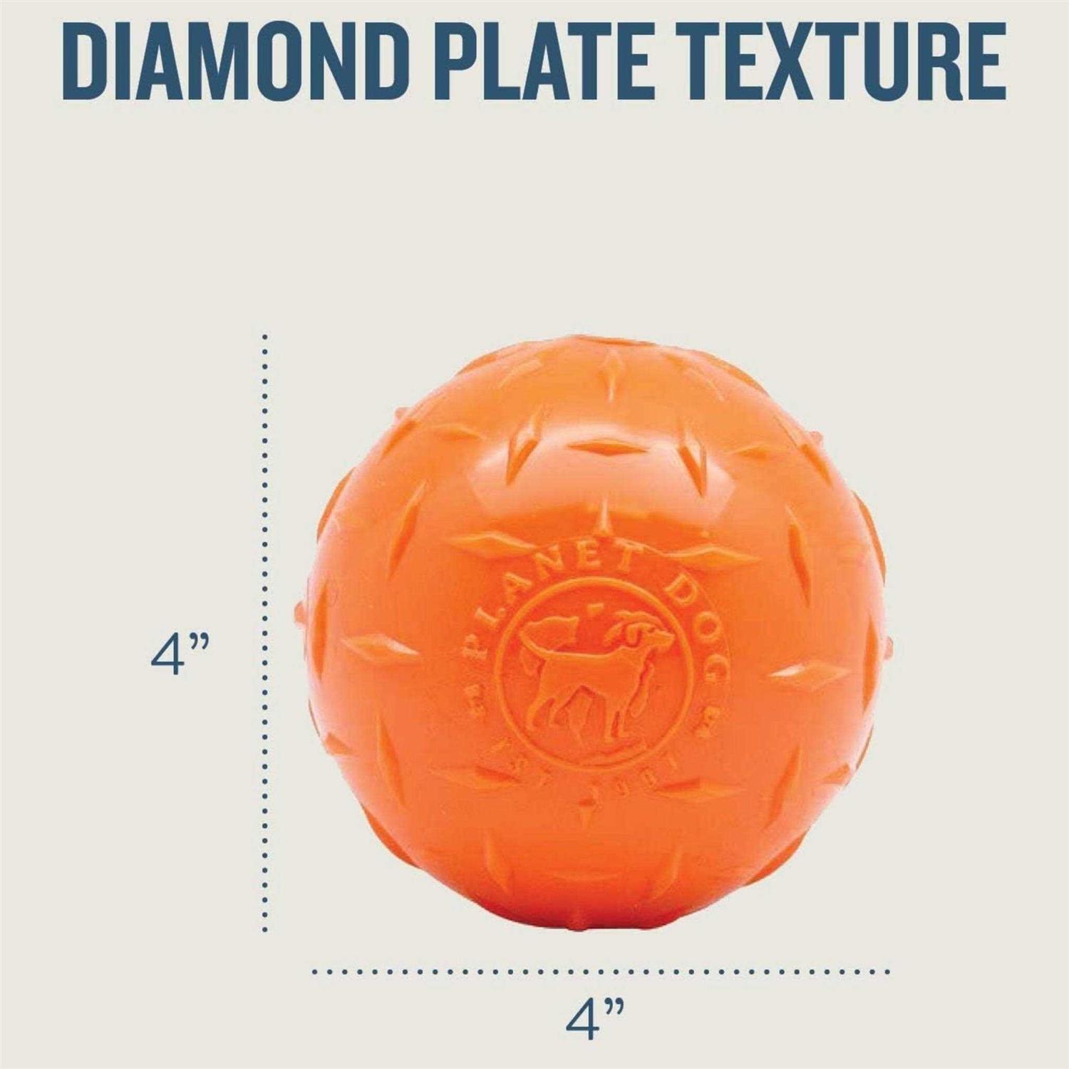 Planet Dog Orbee Tuff Diamond Plate Ball - Pet Supplies online store