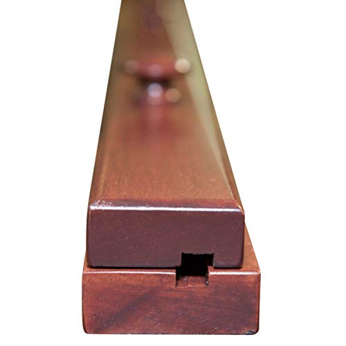 RRD Quilt Hanger for Wall for Display (60”) – Amish Made Wooden Quilt Rack Wall Mount - Rustic Tapestry Hangers for Rugs, Tapestries & Quilts – Quilt Wall Hangers (Oak Wood, Fruitwood Stain)