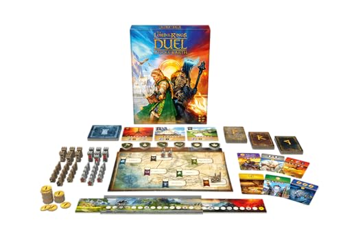 Asmodee The Lord of The Rings: Duel for Middle-Earth Board Game - Epic Strategy Game of Power and Conquest for Kids and Adults, Ages 10+, 2 Players, 30 Minute Playtime