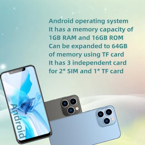 unlocked phone，E66，Android smartphone ，Internal battery，1G RAM 16G ROM，supports Dual SIM card frequency band of 3GWCDMA ：850/1700/2100MHZ，6.11inch Screen(2gold)