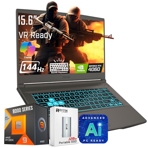 MSI Thin 15 Gaming Laptop, 15.6