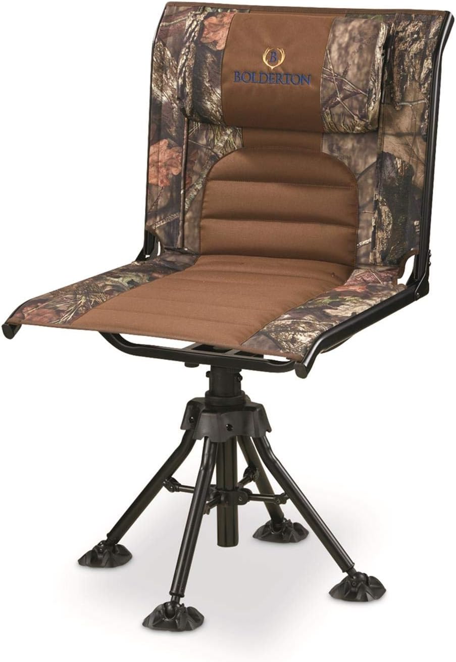 Bolderton 360 Comfort Swivel Camo Hunting Chair, Mossy Oak Break-Up Country