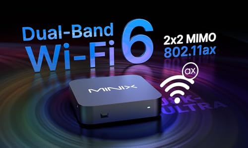 MINIX U8K-Ultra 8K Android Media Player with AI Picture Quality Enhancer & AI Resolution Upscaling 8GB RAM 128GB eMMC, Powered by AOSP 11, Non-Android TV System Dolby Vision and Dolby Atmos Certified