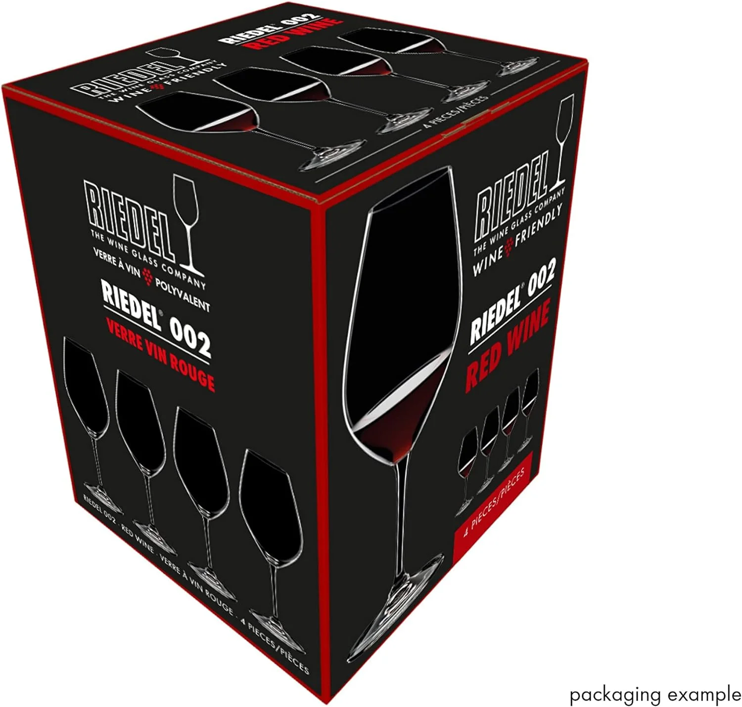 Red Wine Glasses, Set Of 4, Wine Friendly 002, Red Wine, 30.0 Fl Oz (997 Ml)