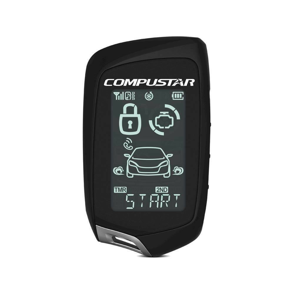 Compustar - T10 2-Way Remote - Black 2WT10R-SS