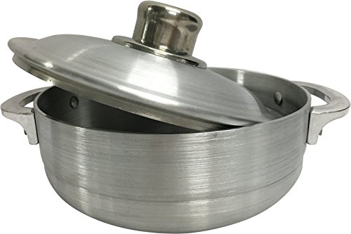 Heavy Gauge Caldero Dutch Oven with Aluminum Lid, 4.8 quart, Silver