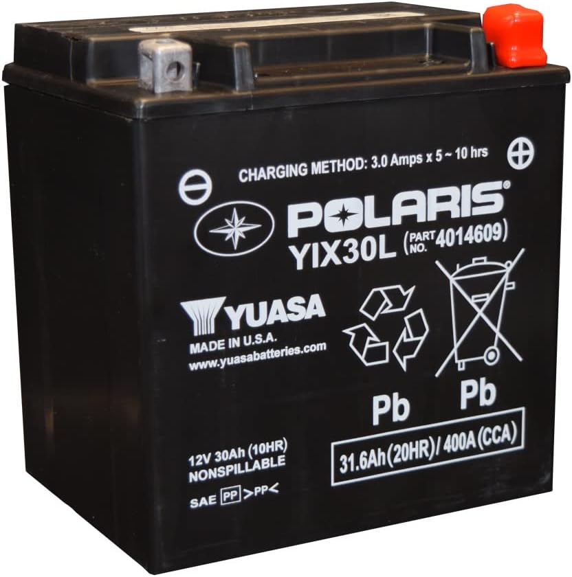 Polaris Off Road Battery 30 Amp Hour Type AGM, Part 4014609