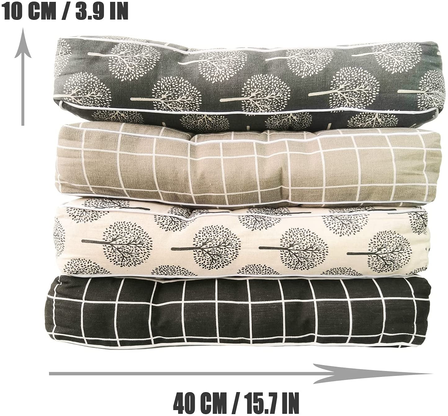 Namzi Square Floor Pillow Tufted Thicken Floor Cushions Window Seat Cushions for Yoga Meditation Rocking Chair Tatami Bench Patio Seat Living Room Office Bedroom 16