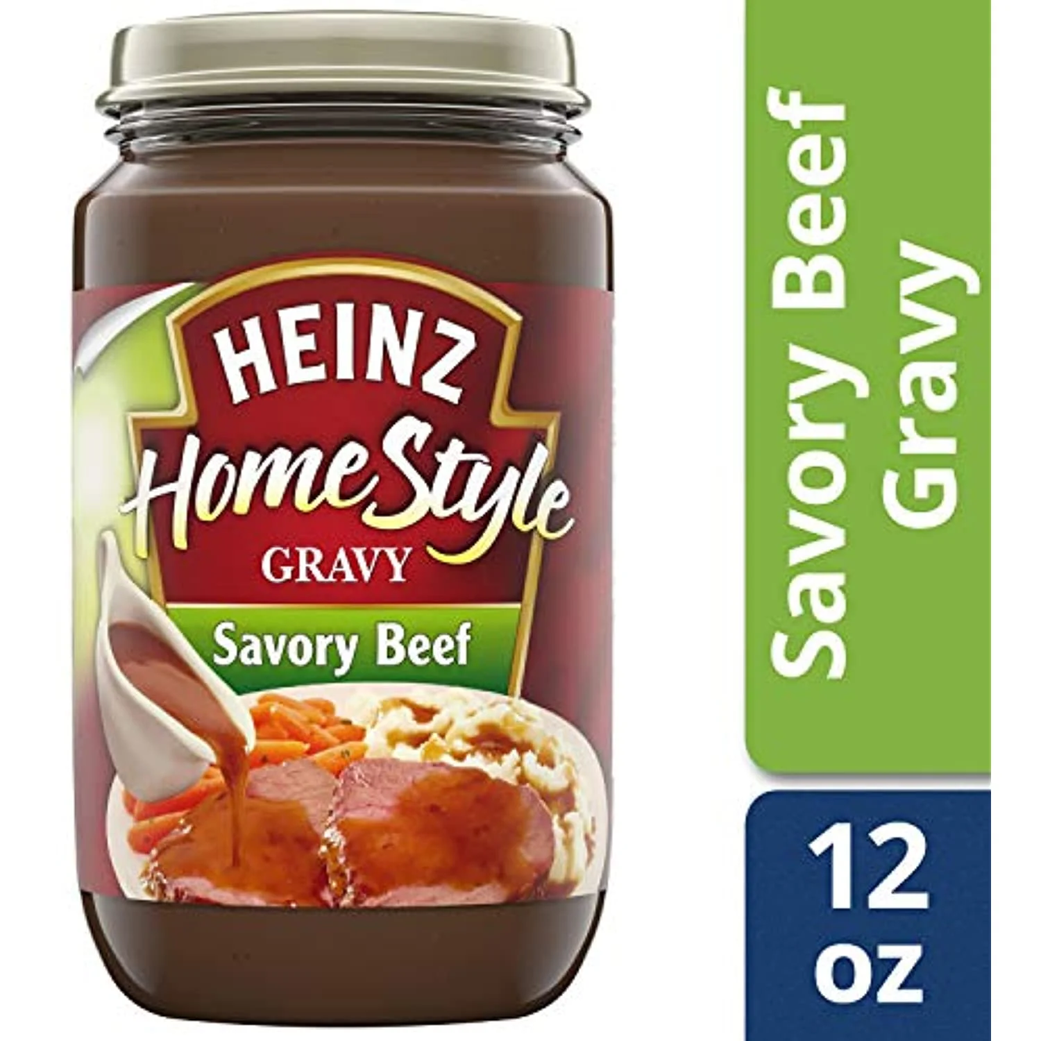 Heinz Homestyle Savory Beef Gravy (12 Oz Jars, Pack Of 12)
